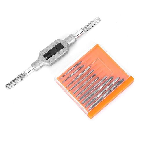 11Pcs Mini Screw Tap Set, Tapping Tool Screw Machine Accessory M1-M3.5 in Saudi Arabia