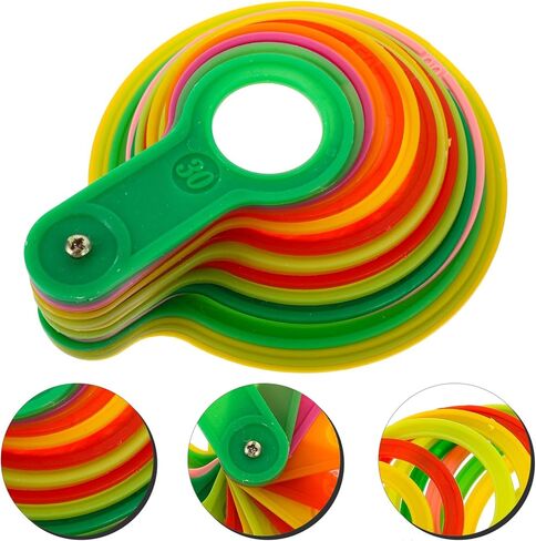 Yardwe Fruit Measuring Caliper Set - Plastic Diameter Measuring Laps for Oranges Citrus - Accurate Fruit Size Tool for Farms Markets Stores - 5.90X5.00X1.96 Inches in Saudi Arabia