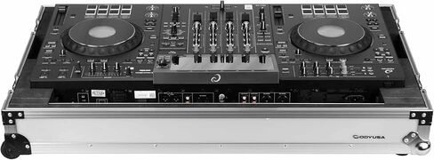حافظة بغطاء شفاف بتأثيرات الطيران LED من Odyssey AlphaTheta XDJ-AZ 1U مع عجلات in Saudi Arabia