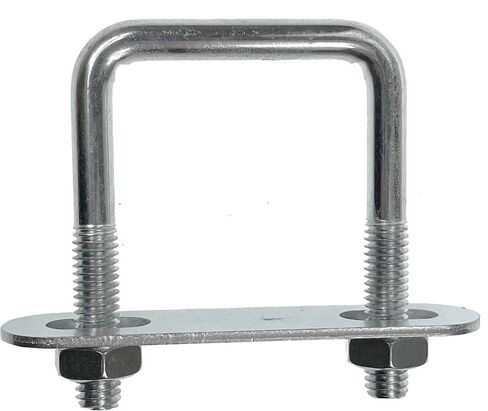 SWORDFISH 8236 Zinc Plated Square Type U Bolts (3/8"-16 X 2" X 3", Square), Pack of 4 Pieces in Saudi Arabia