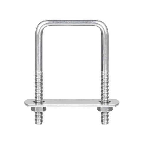Square U-Bolts, 42mm(1.65") Inner Width 80mm Length M6 304 Stainless Steel U Clamp Bolt with Nuts and Plates, for Boat Trailer in Saudi Arabia