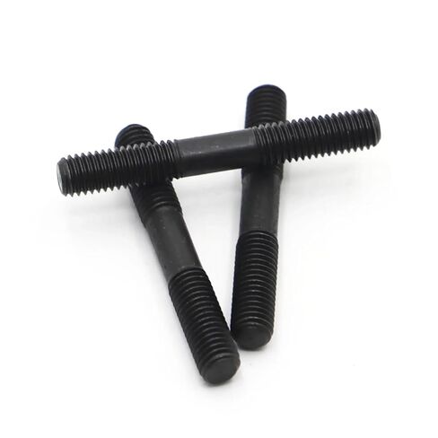 Double End Threaded Stud Screw Bolt M8 M10 M12 Grade 8.8 Steel GB901 Rod Double Thread Stud Screw Bolt(50mm,M12 1pc) in Saudi Arabia