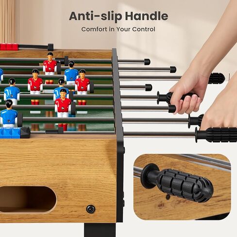 طاولة كرة قدم مقاس 48 بوصة، طاولة ألعاب بحجم المنافسة مع دعم أرجل الطاولة قابل للتعديل، 3 كرات للبالغين، المنزل، غرفة الألعاب in Kuwait