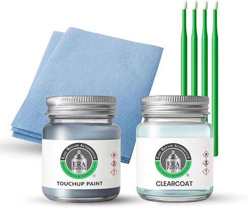 ERA Paints 372 - Stahl Blue Metallic for BMW Exact Match Automotive Touch Up Paint Spray - 2K Essential Kit in Kuwait