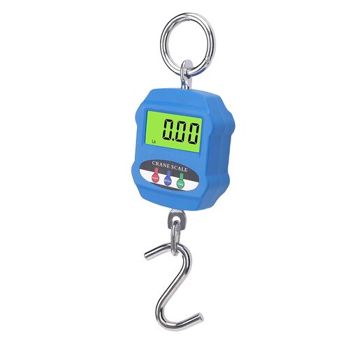 Kikumi Digital Crane Scale, Mini Portable 300kg/660Lb Scale with LCD Backlit, S-Hook, Portable Hanging Scale for Farm Fishing Travel, Stainless Steel in Kuwait