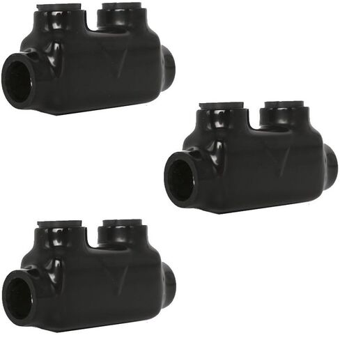 موصلات الأسلاك المعزولة DMNI - صنابير عروات موصل Polaris لنطاق الأسلاك 1/0-14 AWG - موصل مسمار مقسم من أسلاك الألومنيوم والنحاس مشقوق أو 3/16 بوصة (D1/0-1 حزمة من 4) in Kuwait