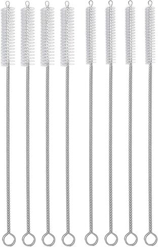Hiware Straw Cleaner Brush Set, 8-Piece Long Cleaning Brush for Straws on Tumbler, Water Bottle, Sippy Cup, and Pipes, Tubes or Hummingbird Feeders in Kuwait