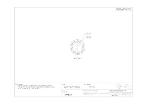 L507949 تحمل المخروط. الدقة 2-1/4 التجويف 23/32 بوصة العرض in Saudi Arabia
