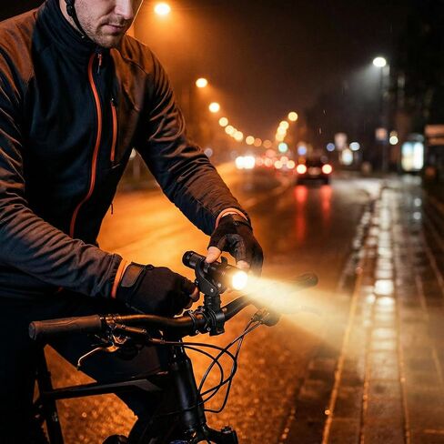 Flashlight Mount for Bicycle Handlebar, Double Buckle 360° Rotating Light Holder Clamp with Quick-Release Lever, Fits 20–35 mm Bars, Black, 1 Pack in Saudi Arabia