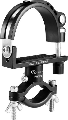 LIGHTFE Bicycle Flashlight Bracket FB369 Aluminum Alloy, 360 ° rotatable Adjustable Size Durable and Sturdy Bicycle lamp Bracket (Suitable for diameters of 40-60mm or 1.57-2.36 inches) in Kuwait