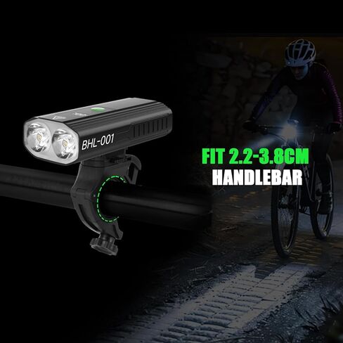 Banral Bike Light Mount Bracket, Aluminum Alloy Handlebar Light Holder Mount Bicycle Mounting Bracket, Suitable for BHL-001 Headlights, Easy to Install, 1 Pack in Kuwait