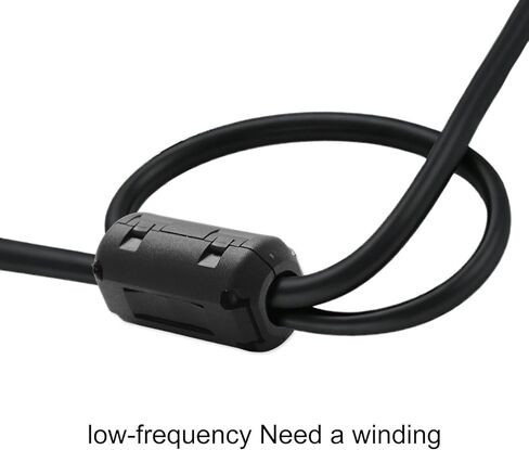 مجموعة أساسية من حلقة الفريت متعددة الأحجام مكونة من 20 قطعة - خرزات الفريت سهلة التركيب لمنع الضوضاء EMI/RFI، تناسب الكابلات 0.14/0.28/0.35/0.51 بوصة (3.5/7/9/13 مم) in Kuwait