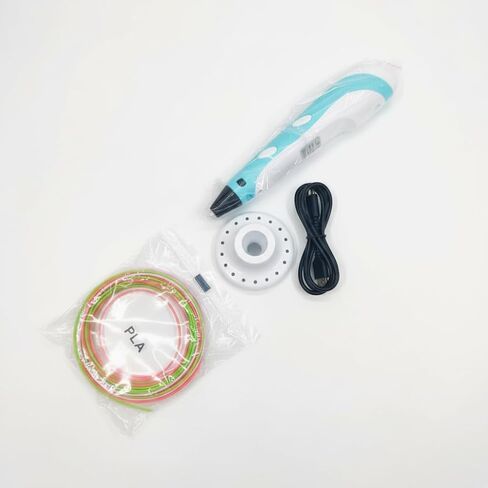 Three-Dimensional Printing Pen Draw Pen Speed & Temperature, Compatible with PLA/ABS Craft Tool with Refills (Black) in Kuwait