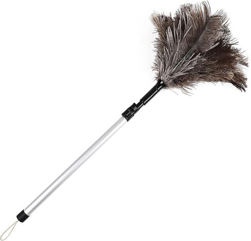 Lambswool Extendable Duster 29-110 Inch, Anti-Static Flexible Head, Stainless Steel Pole for High Ceilings, Fans, Interior & Roof Dusting. in Saudi Arabia