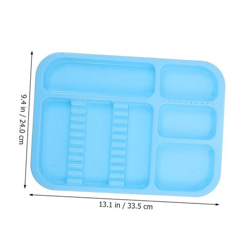 2pcs Assorted Plastic Instrument Tool Tray Dentist Tool Plate for Salon Compartment Design in Saudi Arabia