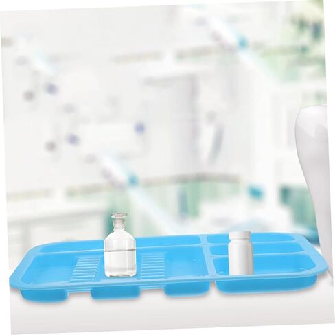 2pcs Assorted Plastic Instrument Tool Tray Dentist Tool Plate for Salon Compartment Design in Saudi Arabia