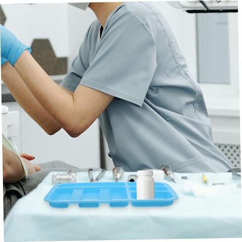2pcs Assorted Plastic Instrument Tool Tray Dentist Tool Plate for Salon Compartment Design in Saudi Arabia