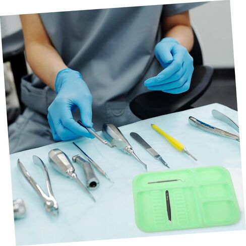 2pcs Assorted Plastic Instrument Tool Tray Dentist Tool Plate for Salon Compartment Design in Saudi Arabia