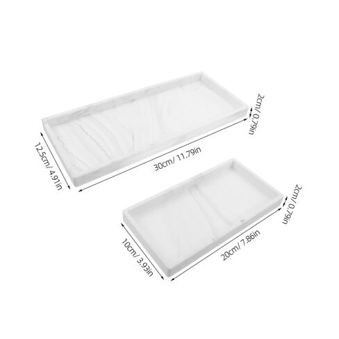 GANAZONO 2pcs Silicone Vanity Tray Sponge Holder for Kitchen Sink Non-Slip Dish Soap Holder Vanity Storage Organizer for Bathroom in Saudi Arabia