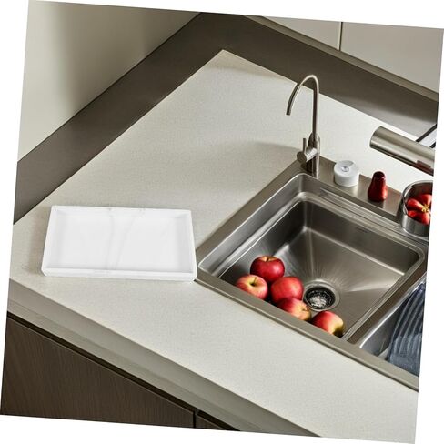 GANAZONO 2pcs Silicone Vanity Tray Sponge Holder for Kitchen Sink Non-Slip Dish Soap Holder Vanity Storage Organizer for Bathroom in Saudi Arabia