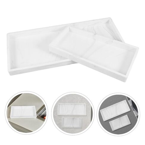 GANAZONO 2pcs Silicone Vanity Tray Sponge Holder for Kitchen Sink Non-Slip Dish Soap Holder Vanity Storage Organizer for Bathroom in Saudi Arabia