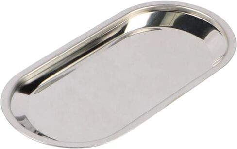 PRETYZOOM Professional Large Stainless Steel Dental Tray Silver Platter Towel Storage for Bathroom Vanity in Saudi Arabia