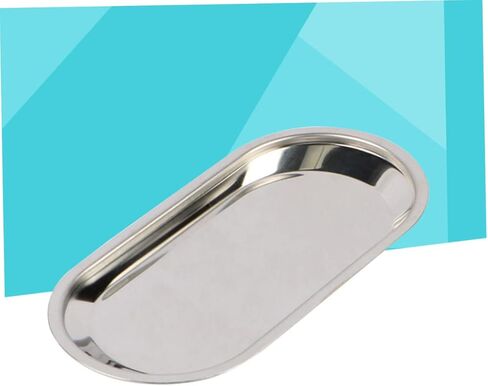 PRETYZOOM Professional Large Stainless Steel Dental Tray Silver Platter Towel Storage for Bathroom Vanity in Saudi Arabia