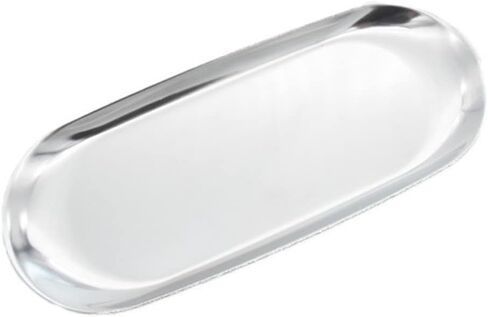 PRETYZOOM Professional Large Stainless Steel Dental Tray Silver Platter Towel Storage for Bathroom Vanity in Saudi Arabia