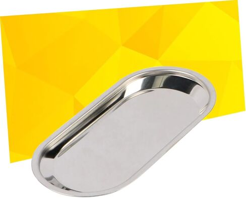 PRETYZOOM Professional Large Stainless Steel Dental Tray Silver Platter Towel Storage for Bathroom Vanity in Saudi Arabia