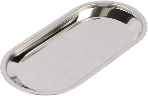 Vaguelly Silver Tray for Dental Stainless Steel Serving Tray Medical Instrument Storage Reusable in Saudi Arabia