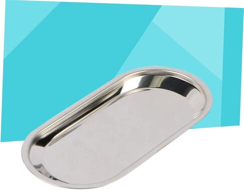 Vaguelly Silver Tray for Dental Stainless Steel Serving Tray Medical Instrument Storage Reusable in Saudi Arabia