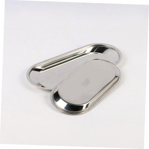 Vaguelly Silver Tray for Dental Stainless Steel Serving Tray Medical Instrument Storage Reusable in Saudi Arabia