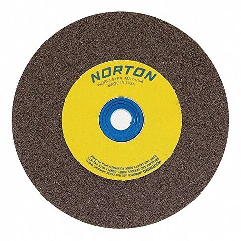 Norton 6" Type 1 Aluminum Oxide Straight Grinding Wheel, 1" Arbor, 3/4" Thick, 100 Grit, 4140 Max. RPM in Saudi Arabia