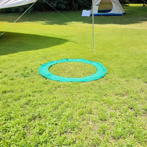 Trampoline Safety Pad Replacement 6ft Round Spring Cover with Pe Sponge Padding Green Protective Mat for Outdoor Trampoline Parts and Accessories in Saudi Arabia