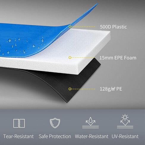 12 Foot TFor rampoline Safety Pad Spring Cover Premium Water-Resistant Tear-Resistant Heavy-Duty All-Weather Durable Full Coverage Extra Strong UV Protected Quality in Saudi Arabia