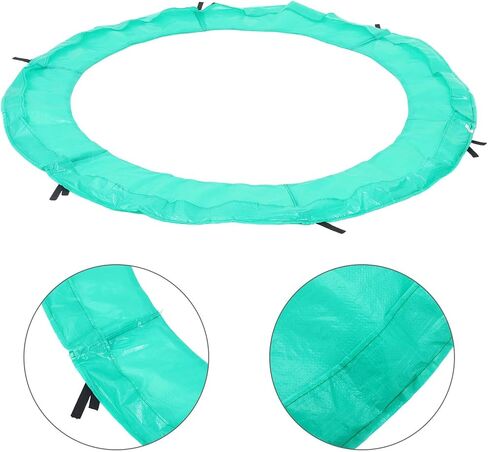 ibasenice Trampoline Spring Pad استبدال وسادة أمان مستديرة بطول 6 أقدام مع بطانة من إسفنج البولي إيثيلين وغطاء واقٍ مقاوم للماء ومقاوم للتمزق للاستخدام في الهواء الطلق in Saudi Arabia