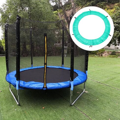 ibasenice Trampoline Spring Pad استبدال وسادة أمان مستديرة بطول 6 أقدام مع بطانة من إسفنج البولي إيثيلين وغطاء واقٍ مقاوم للماء ومقاوم للتمزق للاستخدام في الهواء الطلق in Saudi Arabia