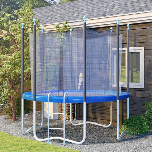 12FT TFor rampoline Safety Pad, Durable Tear-Resistant Material, All-Weather Suitable, Hole-Free for Poles, Vibrant Blue Color in Saudi Arabia