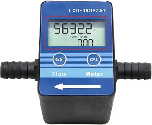 G1/2 G3/4 جهاز قياس التدفق الرقمي LCD مستشعر التدفق السائل لزيت الماء والحليب الصناعي (G3-8) in Saudi Arabia