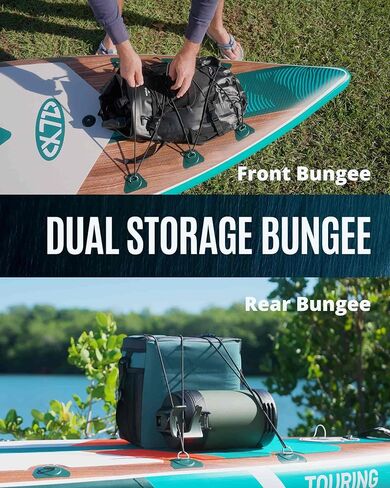 ZLX 11’6 Touring Inflatable Paddle Board | Extract Wide Fast-Tracking SUP for Long-Distance Touring | Stable Stand Up Paddle Board with Seat, Backpack & Accessories for Adults, All Skill Levels in Saudi Arabia