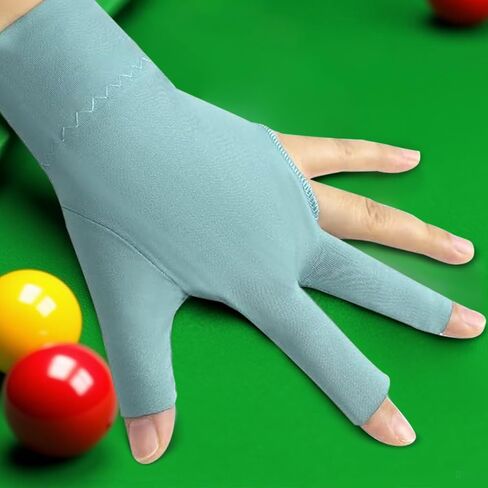 Billiard Gloves 1Pcs Open Fingers Billiards Glove Pool Cue Gloves Spandex for Left Hand, Fit Men and Women in Saudi Arabia