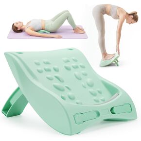4-in-1 Slant Board & Back Stretcher – Adjustable Calf Stretch Board, Lumbar Pillow, and Foot Rest for Deep Muscle Relief, Post-Workout Recovery, and Injury Prevention in Saudi Arabia