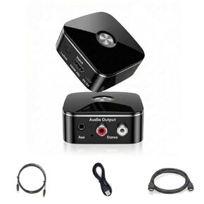 محول مستخرج الصوت HDMI ARC، مع مستقبل صوت بلوتوث 5.3 رقمي إلى محول صوت تناظري، محول SPDIF/HDMI ARC RCA مع زر التحكم لمقبس ستيريو L/R 3.5 مم للتلفزيون in Kuwait