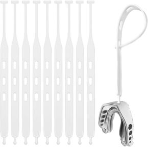 5pcs Rugby Mouth Guard Strap, Football Mouth Piece Tether Only Universal Replacement Strap for Teens Sports Football Rugby Hockey Basketball Boxing for Most Mouthguards Accessories (White) in Kuwait