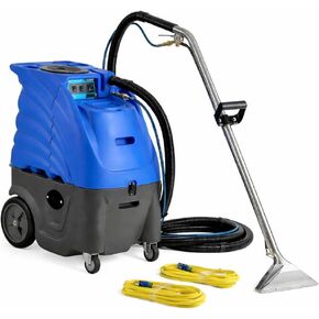 Commercial Heated Carpet Extractor Machine 12 Gallon 500 PSI with Dual 3-Stage Motors, 12" Stainless Steel Wand and 25 ft Hoses â€“ Perfect for Hotels and Offices in Kuwait
