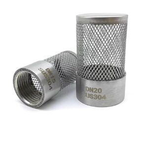 1pcs Stainless Filter, 1/2" 3/4" 1" Female Thread Filter for Aquarium Mesh Cover(2.5") in Kuwait