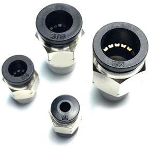 PC Pneumatic Quick Connector N1/8 N1/4 N3/8 N1/2 Thread British Pipe 5/32 1/4 5/16 3/8 1/2 Hose 1Pcs(PC 5l32-N02(NPT1l4)) in Saudi Arabia