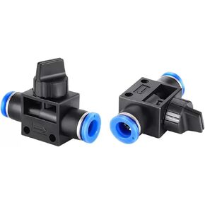 HVFF Pneumatic Quick Connector Hose Manual Valve Switch Controller PU 4 6 8 10 12mm 1Pcs(HVFF-4) in Saudi Arabia