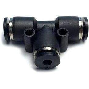 PE PET Pneumatic Quick Connector 5/32 1/4 5/16 3/8 1/2 Inch PU Air Pipe Connector Right-angle 3-way Connector 1Pcs(PE-1l8) in Saudi Arabia