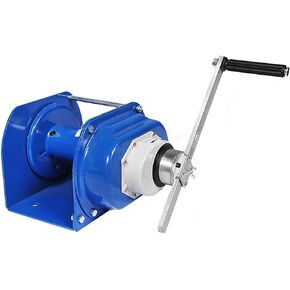 35.8cm Hand Winch - 1100LBS Capacity, Horizontal Trailer Winch with Self-Locking Feature - Ideal for Boats, ATVs, and Off-Road Use, and Reliable in Kuwait